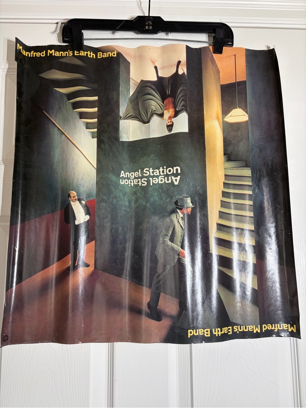 Vintage Manfred Manns Earth Band Angel Station Promo Poster 23x24